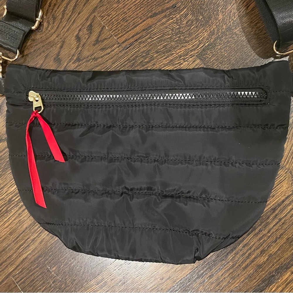 Black Puffer Bag Belt